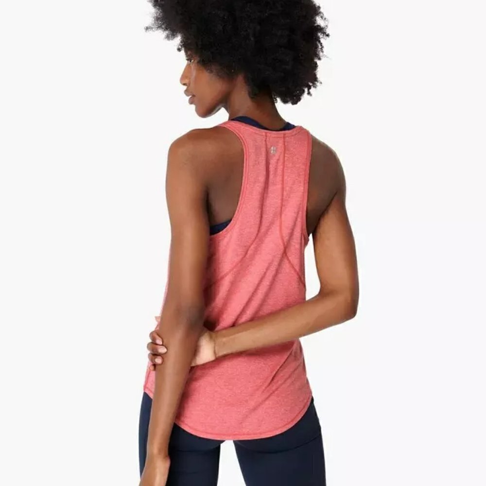 Sweaty Betty Energise Workout Vest tank shirt Tayberry pink racerback new XL